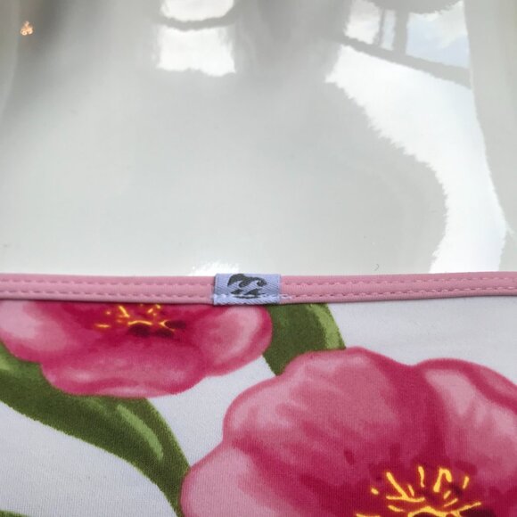Billabong white & rose floral pink trim bikini set - Picture 8 of 8